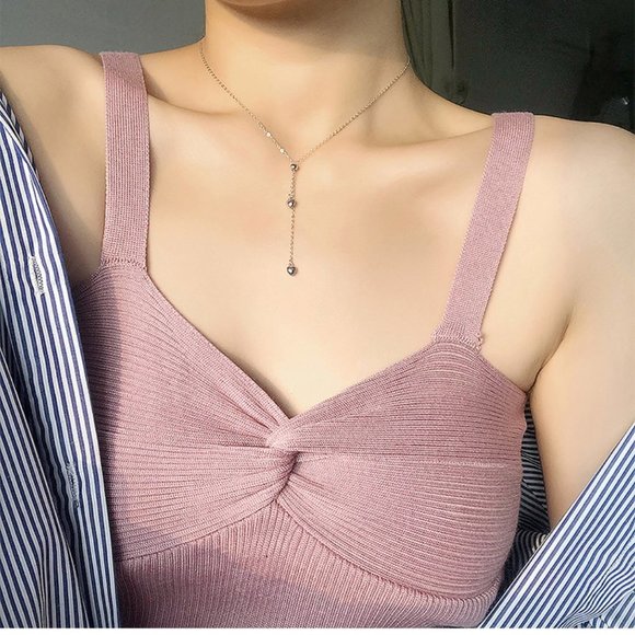 NEW 925 Sterling Silver Adjustable Bead Necklace - Picture 4 of 8